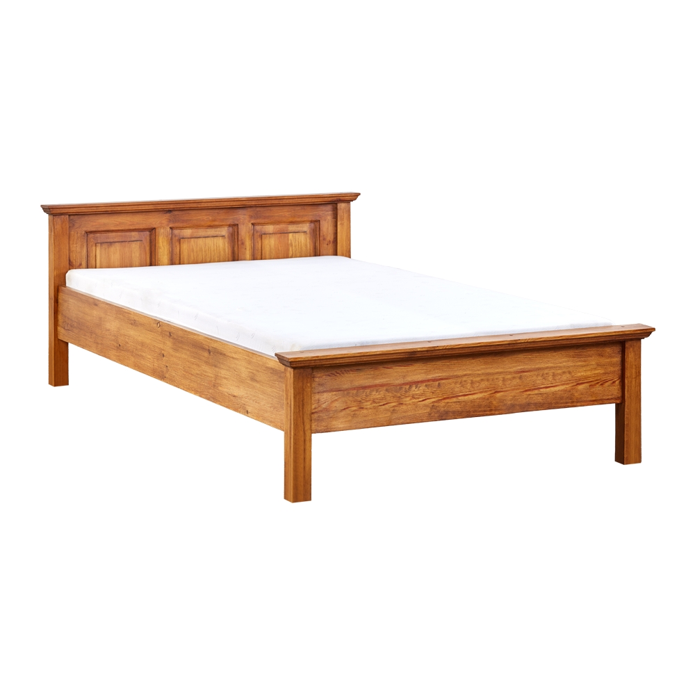 Łóżko woskowane lite drewno sosnowe   H-ACC-1-160/200-Z
