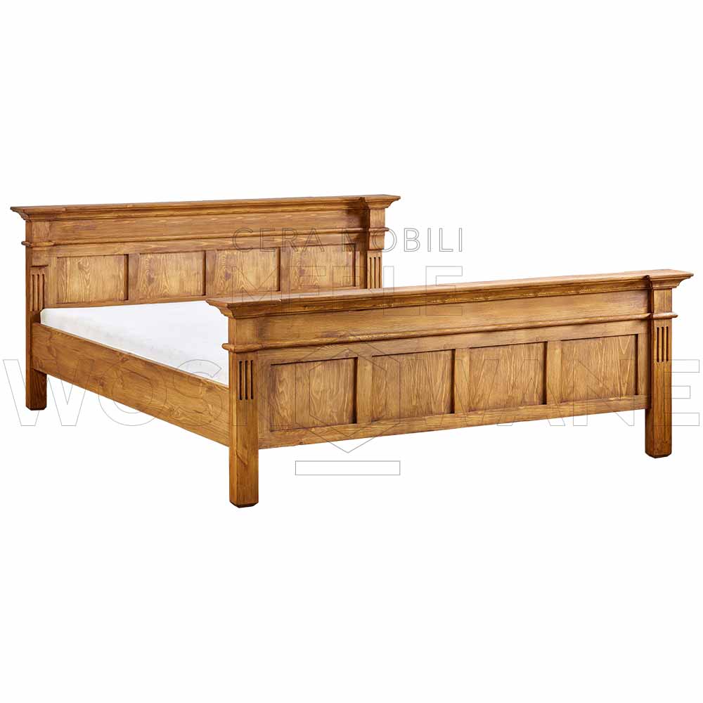 Stylowe łóżko drewniane     D-ACC-6-180